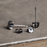 925 Sterling Silver Earrings Punk Retro Ear Jewelry