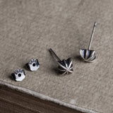 925 Sterling Silver Earrings Punk Retro Ear Jewelry
