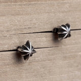 925 Sterling Silver Earrings Punk Retro Ear Jewelry