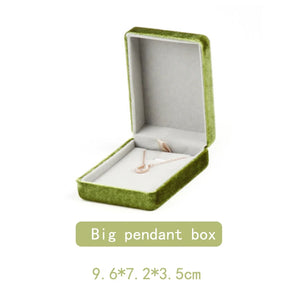 Corduroy Jewelry Storage Box - Gift Packaging for Rings and Necklaces