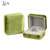 Corduroy Jewelry Storage Box - Gift Packaging for Rings and Necklaces