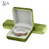 Corduroy Jewelry Storage Box - Gift Packaging for Rings and Necklaces