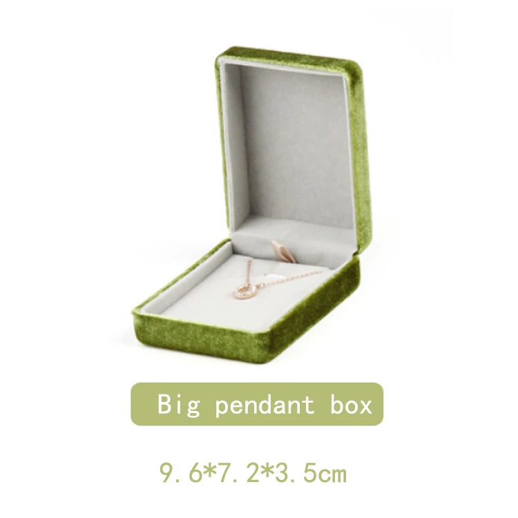 Corduroy Jewelry Storage Box - Gift Packaging for Rings and Necklaces