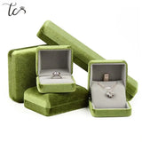 Corduroy Jewelry Storage Box - Gift Packaging for Rings and Necklaces