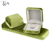 Corduroy Jewelry Storage Box - Gift Packaging for Rings and Necklaces