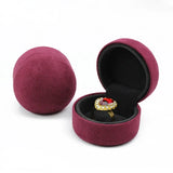 Diamond Ring Box Fur Wide High Jewelry Box Small Box