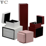 Leather-Filled Paper Jewelry Packaging Box