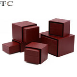 Leather-Filled Paper Jewelry Packaging Box