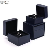 Leather-Filled Paper Jewelry Packaging Box