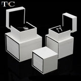 Leather-Filled Paper Jewelry Packaging Box