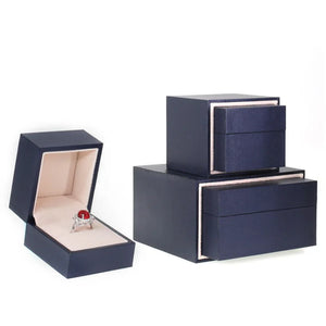 High Jewelry Packaging & Display Box Ring Necklace Earring Storage Gift Case