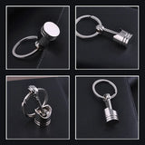 High-Grade Metal Keychain Automobile Piston Key Ring