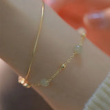 Natural Hetian Jade Bracelet Double-layered Romantic Women Jewelry