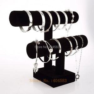 Rotatable T-bar Hair Band Watch Bracelet Display Stand Holder