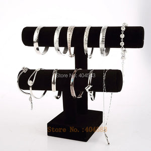 Rotatable T-bar Hair Band Watch Bracelet Display Stand Holder