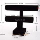 Rotatable T-bar Hair Band Watch Bracelet Display Stand Holder