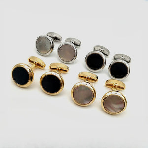 Round Copper Cufflinks for Wedding Party Dresses