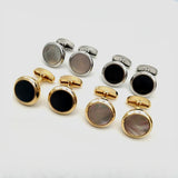 Round Copper Cufflinks for Wedding Party Dresses