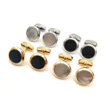 Round Copper Cufflinks for Wedding Party Dresses