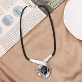 Crystal Water Drop Pendant Necklace Sweater Chain
