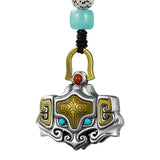 High Taotie Pattern Bell Pendant Key Chain Pendant Bag Small Pendant for Men