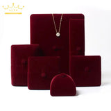 High-Grade Velvet Double Open Jewelry Box
