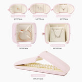 High-Grade Velvet Double Open Jewelry Box