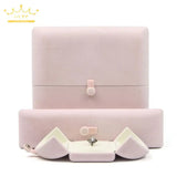 High-Grade Velvet Double Open Jewelry Box
