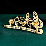 Zircon Symbol Corsage Crystal Brooch for Women Coat