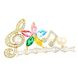 Zircon Symbol Corsage Crystal Brooch for Women Coat