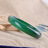 Green Agate Jade Bracelet - Natural Brazil Ice Species - Gift for Mom