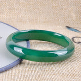 Green Agate Jade Bracelet - Natural Brazil Ice Species - Gift for Mom