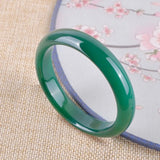 Green Agate Jade Bracelet - Natural Brazil Ice Species - Gift for Mom
