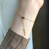 Delicate Mosaic Women's S925 Silver Lucky Birthday Bracelet