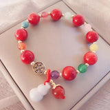 High Jewelry Emerald Agate Chalcedony Bracelet Ladies Gift
