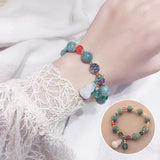 High Jewelry Emerald Agate Chalcedony Bracelet Ladies Gift