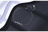 High Jewelry S925 Silver Bracelet Olive Branch Zircon Charm Bracelet