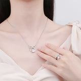 Elegant Bow-shaped Pearl Jewelry Set for Wedding