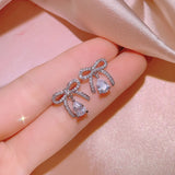 Elegant Bow-shaped Pearl Jewelry Set for Wedding