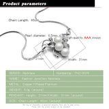 Luxury 925 Silver Necklace with Pearl Pendant