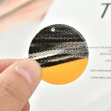 Spring Sky Mesh Splicing Disc DIY Earrings 2pcs