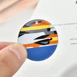 Spring Sky Mesh Splicing Disc DIY Earrings 2pcs