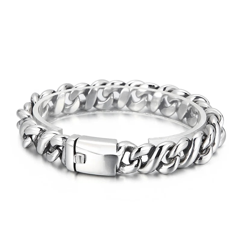 High Men's Splicing Bracelet Stainless Steel Jewelry Punk
