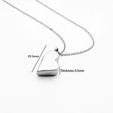 Heart Ashes Box Perfume Pendant Stainless Steel Memorial Jewelry