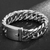 Men's 16MM Stainless Steel Rombo Link Chain Bracelet