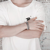 Men's 16MM Stainless Steel Rombo Link Chain Bracelet