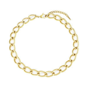 Tarnish Exaggerated 18K Plated Chunky Chain Necklace