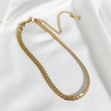 Tarnish Exaggerated 18K Plated Chunky Chain Necklace