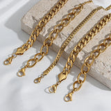 Tarnish Exaggerated 18K Plated Chunky Chain Necklace