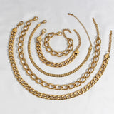 Tarnish Exaggerated 18K Plated Chunky Chain Necklace